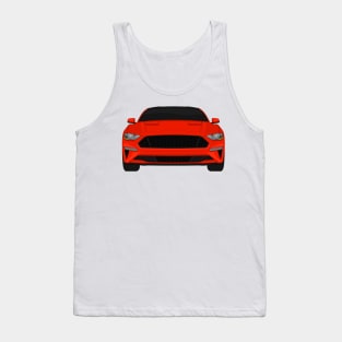 Mustang GT Race-Red + Black roof Tank Top